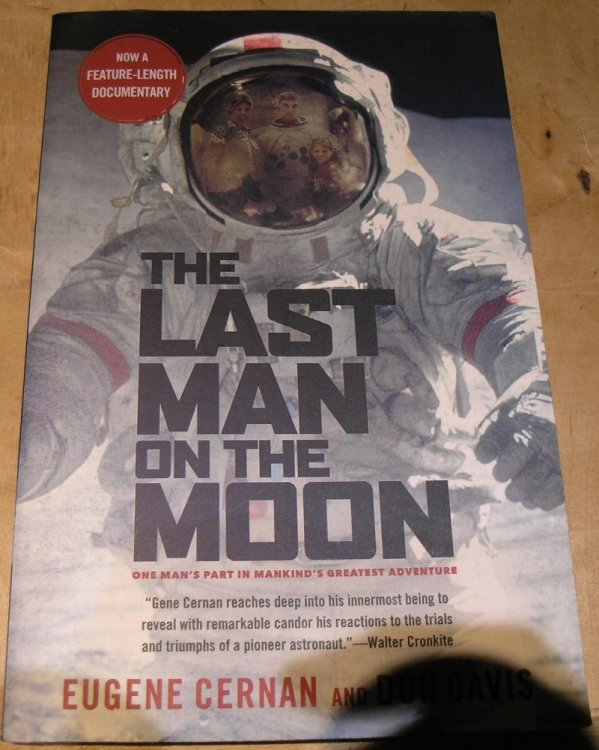 The Last Man on the Moon. One man's part in mankind's greatest adventure.