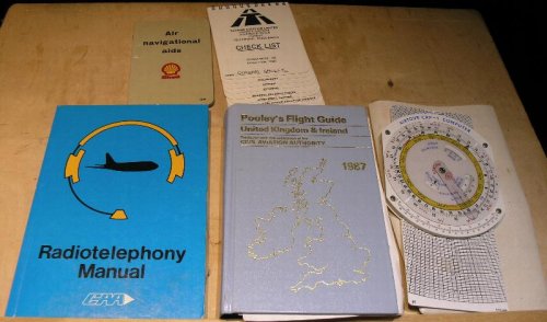 Pooley's Flight Guide, Radio telephony Manual, Cessna Model 152 Checklist, Air Navigational aids and Airtour Flight slide rule