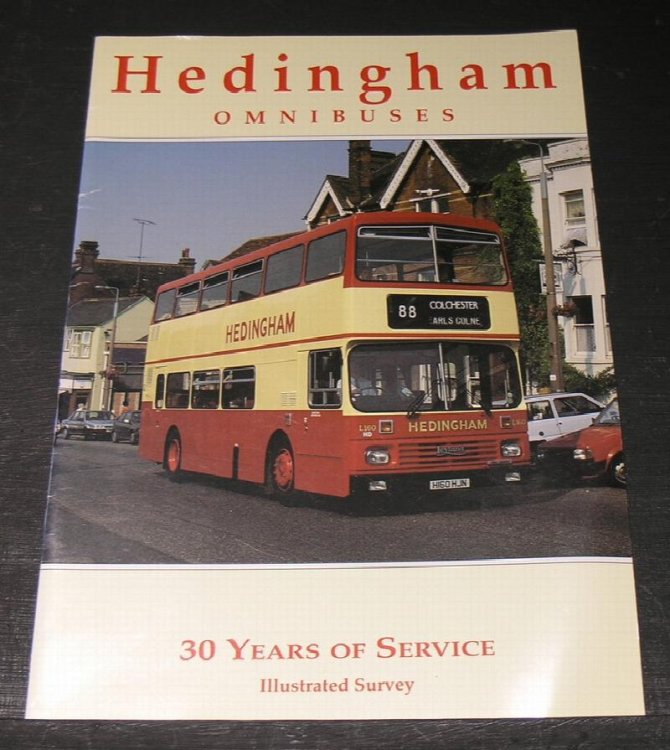 Headingham Omnibuses 30 years of service illustrated survey
