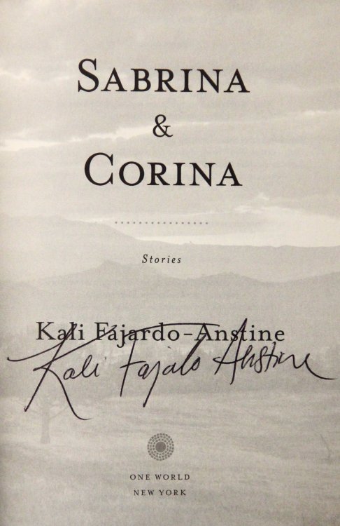 Sabrina & Corina: Stories (Signed on Title Page)