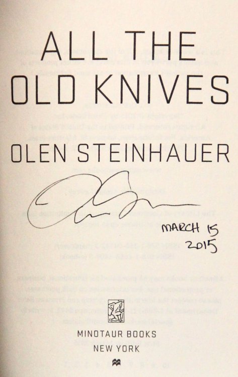 All The Old Knives (Signed & Dated)