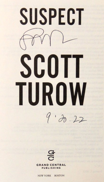 Suspect (Sign and Dated on Title Page)
