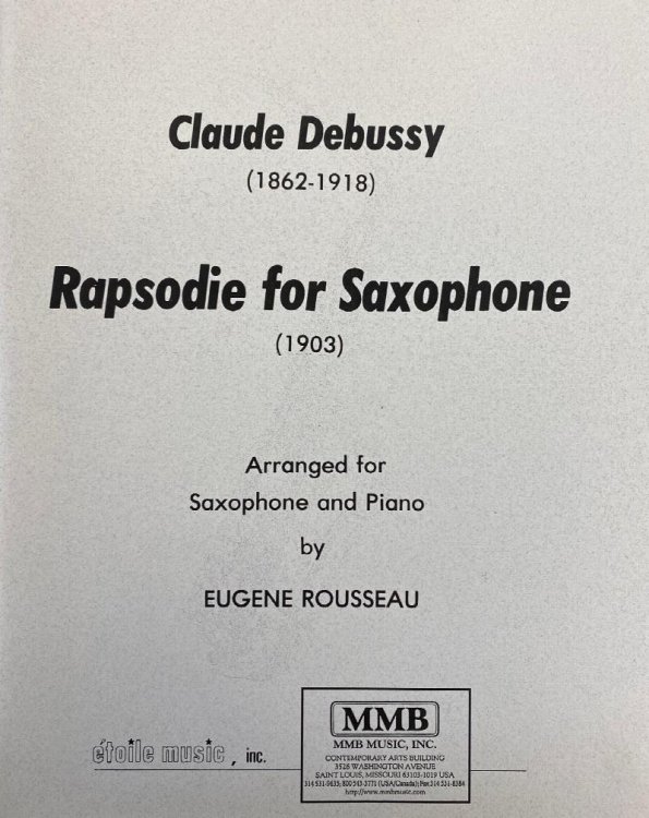 Rapsodie for Saxophone (1903)