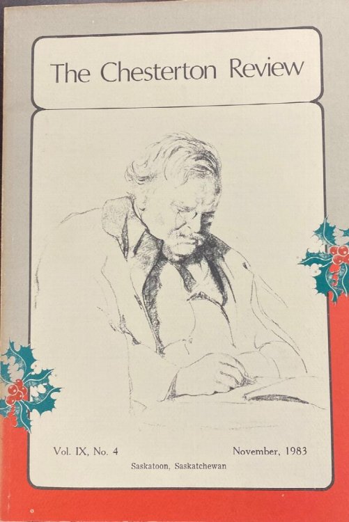 The Chesterton Review (Vol. IX No. 4, November 1983)
