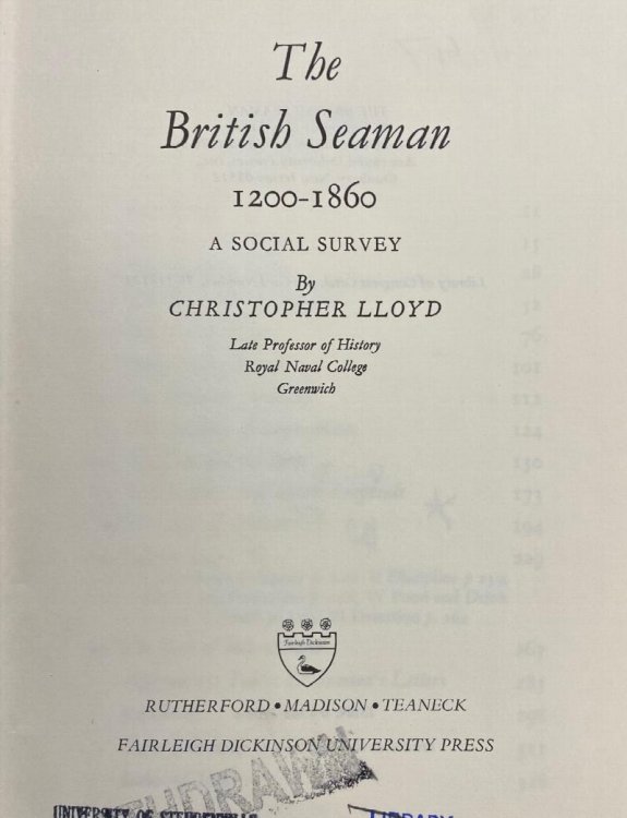 British Seaman: 1200 - 1860: A Social Survey