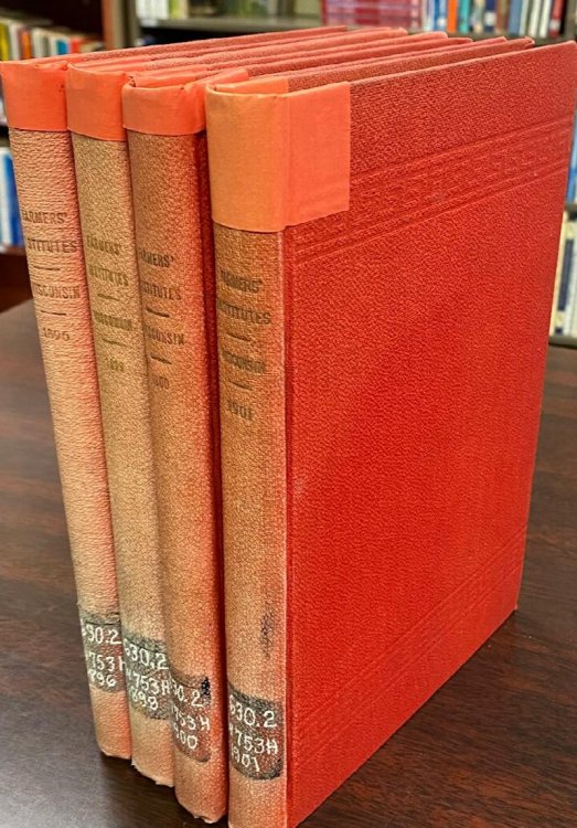 Wisconsin Farmers' Institute: A Hand-Book of Agriculture - 4 Volume Set (Bulletin No. 10, 1896 / Bulletin No. 13, 1899 / Bulletin No. 14, 1900 / Bulletin No. 15, 1901)