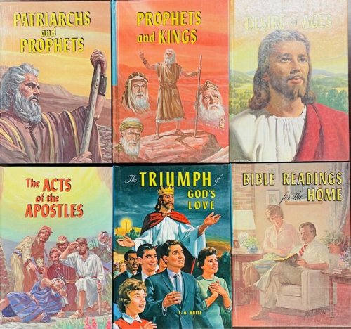 6 Volume Set: Acts of the Apostles / Bible Readings for the Home / Desire of Ages / Patriarchs and Prophets / Prophets and Kings / The Triumph of God's Love