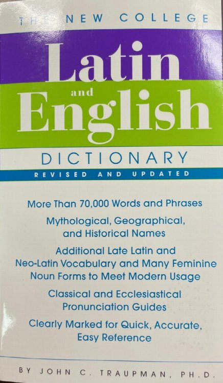 The Bantam New College Latin & English Dictionary - 3rd Edition