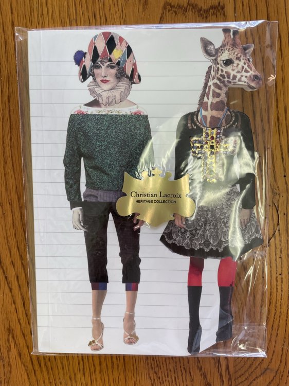Christian Lacroix Heritage Collection Love Who You Want Die-Cut Notebook--Harlequin & Giraffe