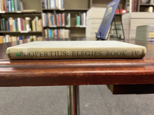 Propertius Elegies Book IV