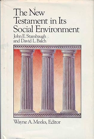 The New Testament in Its Social Environment (Library of Early Christianity)