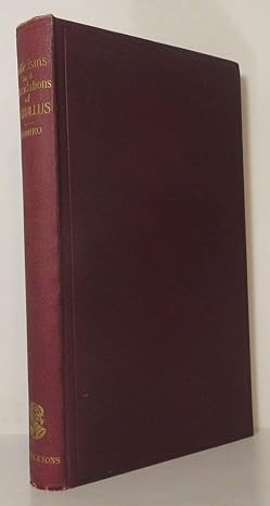 Criticisms And Elucidations Of Catullus