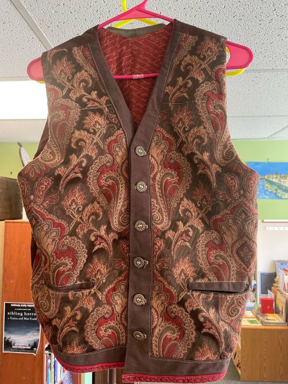 Burgundy Hobbit Vest