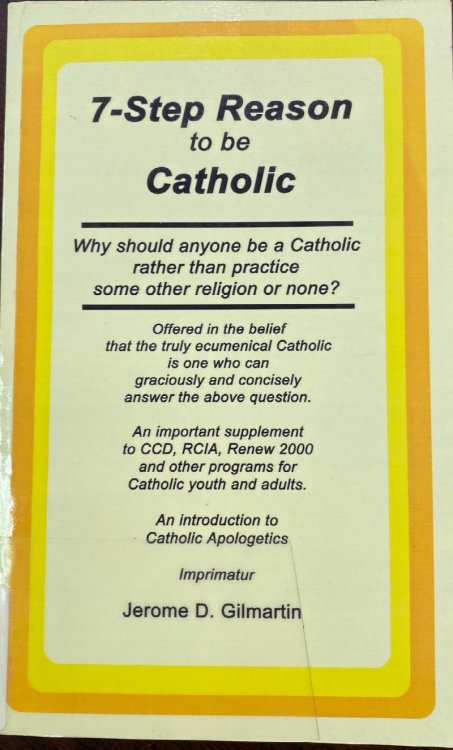 7-step reason to be Catholic: Why should anyone be a Catholic rather than practice some other religion or none Offered in the belief that the truly ecumenical Catholic is one who can graciously and concisely answer the above question. An important supplement to CCD, RCIA, Renew 2000 and other progra