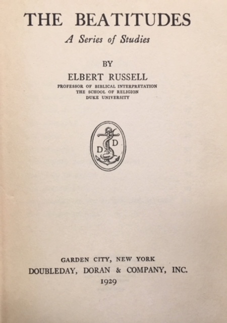 The Beatitudes: A Series of Studies