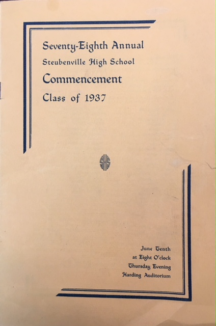 Seventy-Eighth Annual Steubenville High School Commencement - Class of 1937 (Program)