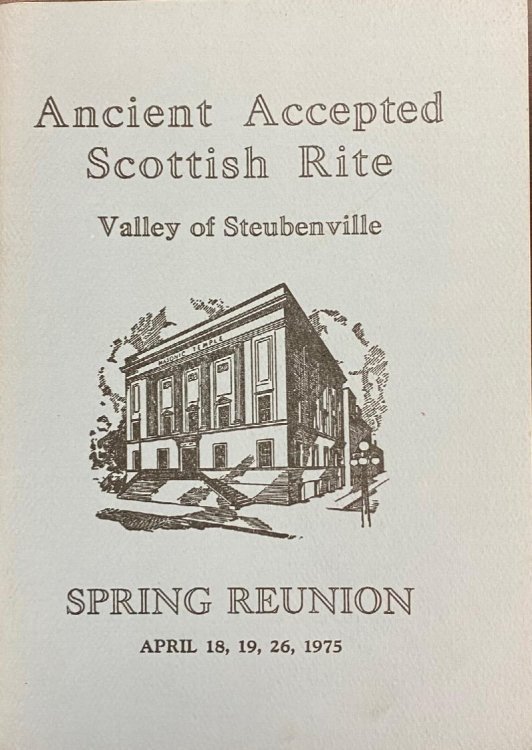 Ancient Accepted Scottish Rite - Valley of Steubenville (Spring Reunion, April 18, 19, 26, 1975)