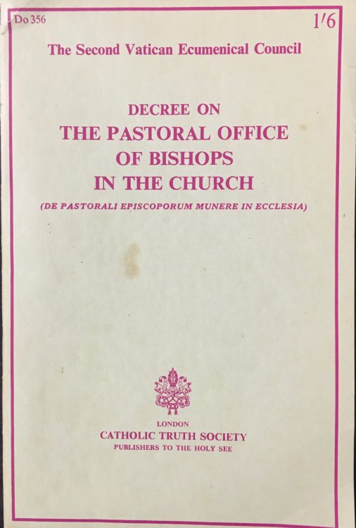 Paul, Bishop, Servant of the Servants of God, together with the Fathers of the Sacred Council, puts on record the Decree on the Pastoral Office of Bishops in the Church (De Pastorali Episcoporum Munere In Ecclesia)