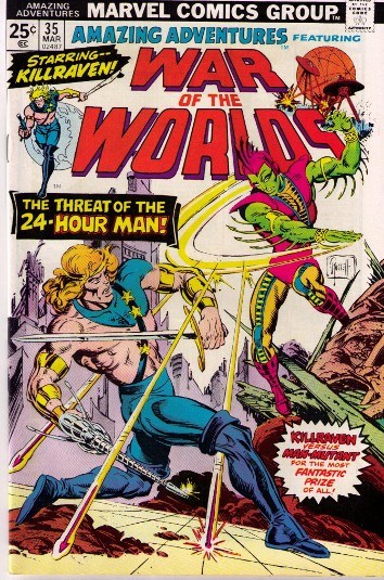 AMAZING ADVENTURES #35 thru #39 featuring Killraven 1970-1976 VOLUME 1 MARVEL