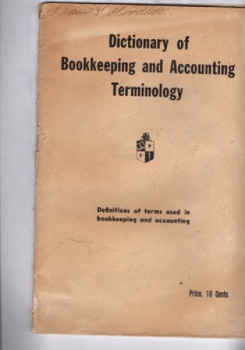 Dictionary of bookkeeping and accounting terminology