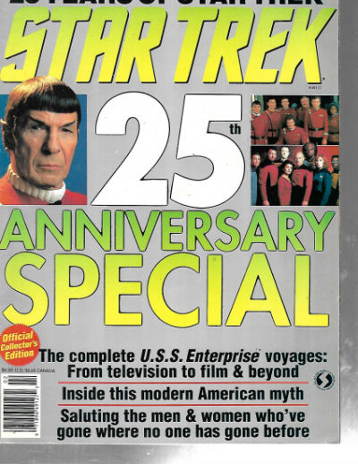 Star Trek 25th Anniversary Special Collector's Edition Magazine book 1991