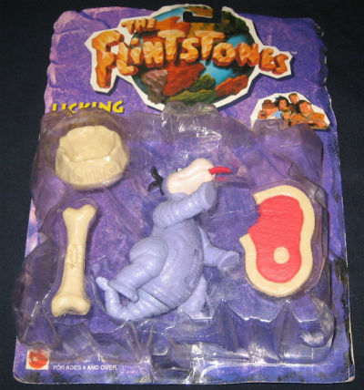 THE FLINTSTONES MOVIE 1993 LICKING DINO COLLECTIBLE ACTION FIGURE NEVER OPENED