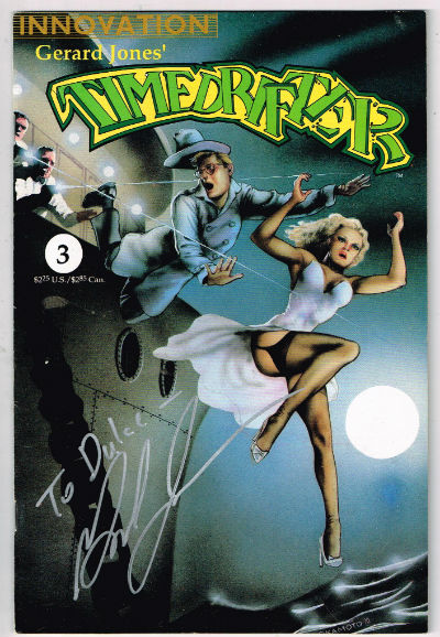 TIMEDRIFTER #3-signed by author 1990 VOLUME 1 INNOVATION