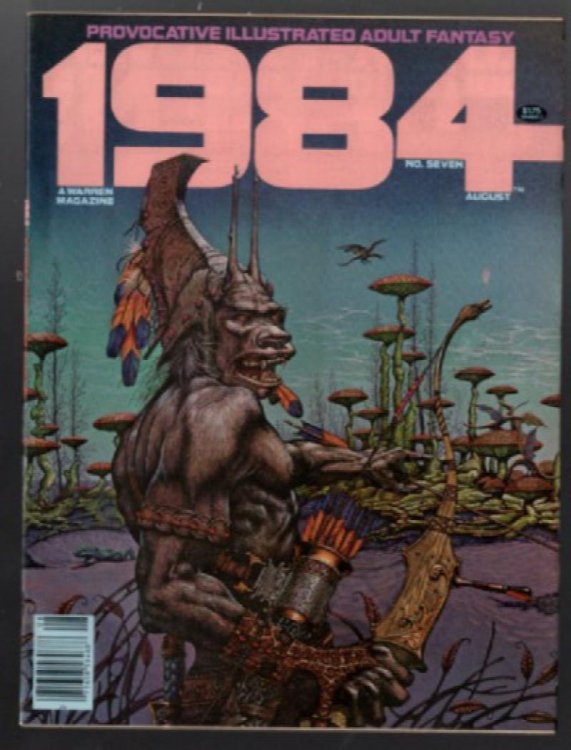 August 1979 WARREN 1984 FANTASY ILLUSTRATED MAGAZINE # 7 RICHARD CORBEN COLOR