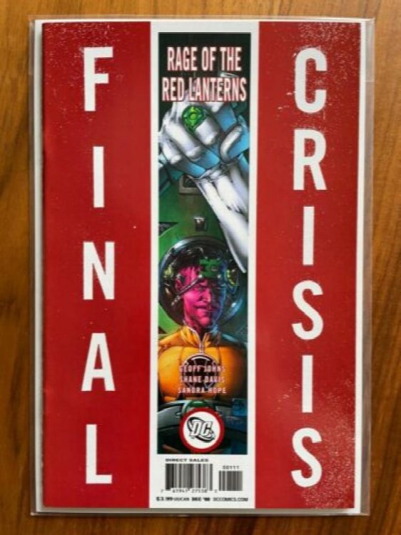 FINAL CRISIS RAGE OF THE RED LANTERNS #1 1st print Variant DC App of Atrocitus
