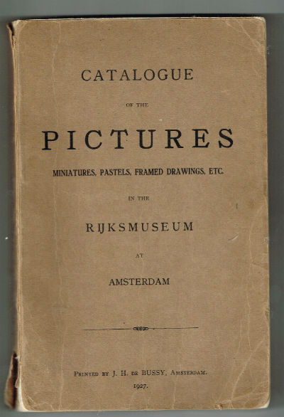 Catalogue in pictures in the Rjiksmuseum 1927