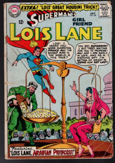 SUPERMAN'S GIRLFRIEND LOIS LANE #58 1965 DC SILVER AGE!