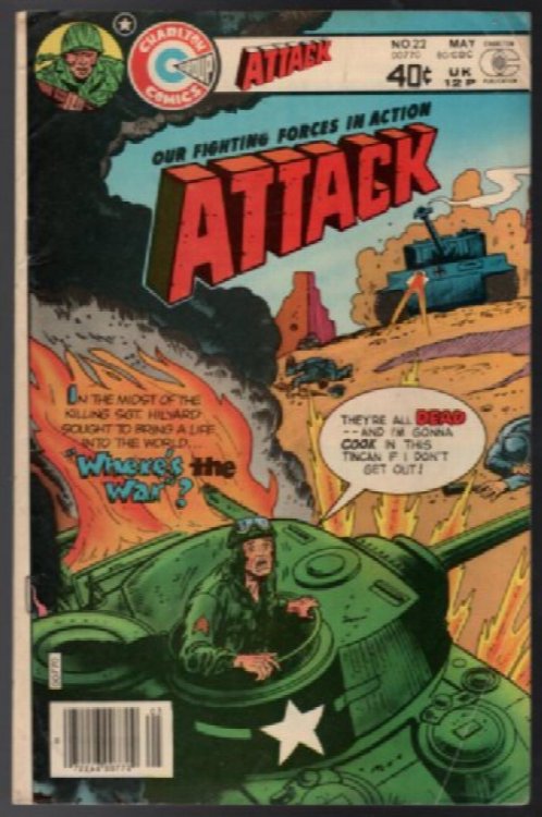 Attack #22 CHARLTON COMICS OUR FIGHTING FORCES IN ACTION