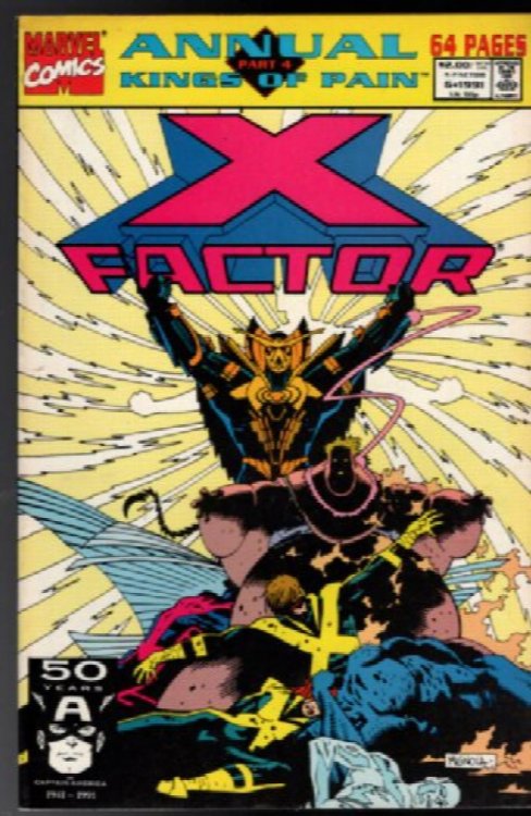 X-Factor Annual #6 Marvel Comics 1991 Direct Edition Kings Of Pain Part 4