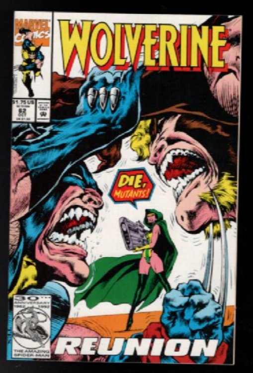 Wolverine #62 vs Sabretooth - Larry Hama Story & Mark Texeira Cover Art