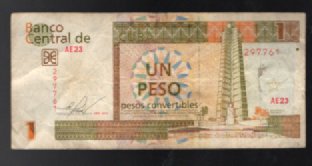One Cuban Peso CUP