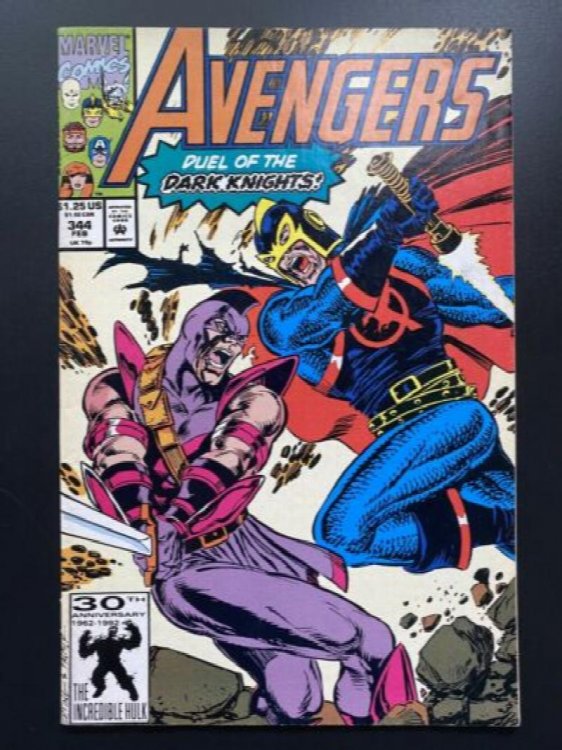 Avengers #344 Swordsman Black Knight Vision Thor 1st app Proctor Marvel Comics