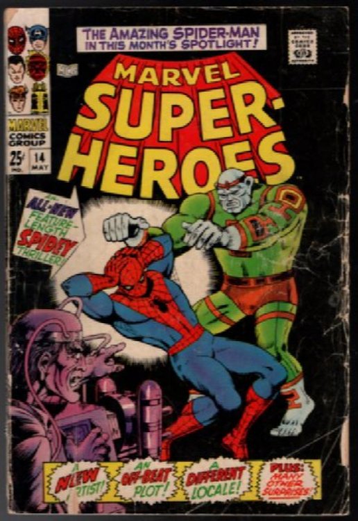 MARVEL SUPER-HEROES #14 STARRING SPIDER-MAN SILVER AGE COMIC BOOK