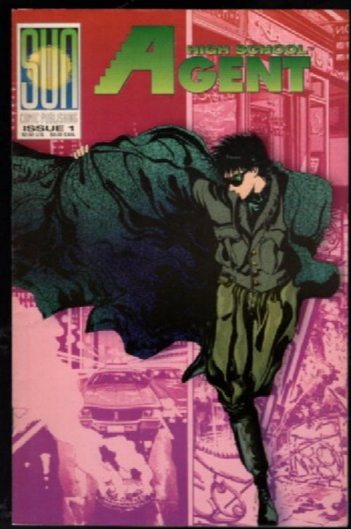 High School Agent #1 and #2 1992 Sun Comic Publishing Comics