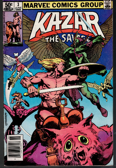1981 Kazar the Savage #3 Marvel Comic Book June Bagged Boarded
