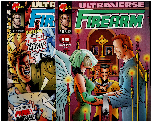 Ultraverse Firearm comic #17 and #18 Malibu Comics