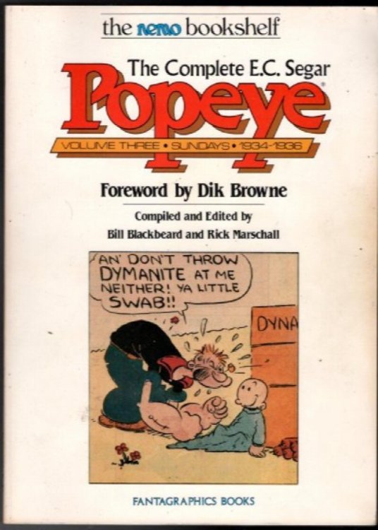 THE COMPLETE E.C. SEGAR POPEYE VOL 3 SUNDAYS 1934-1936 NEWSPAPER STRIPS COMICS