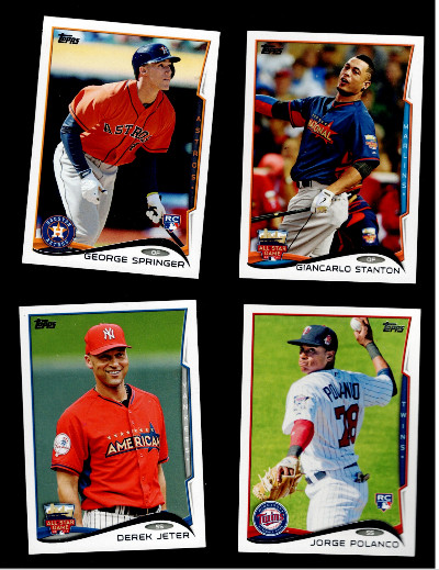 Baseball: 4 Topps trading cards
