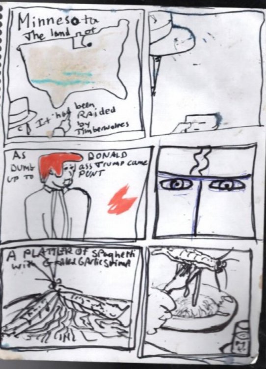 2 original Lubchek pages,complete with coffee stains