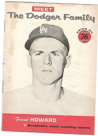 1960 Meet The Dodger Family frank howard Union Oil 76
