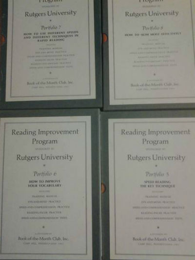 Reading Improvement Program Complete Set (13 slipcases with portfolios-1961)