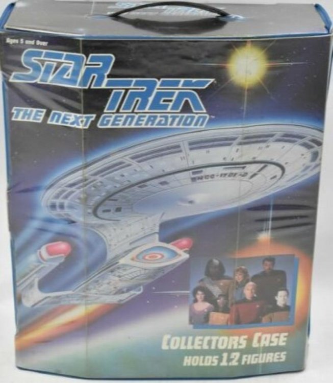 1993 Star Trek the Next Generation Collectors Case Holds 12 Figures Made in US