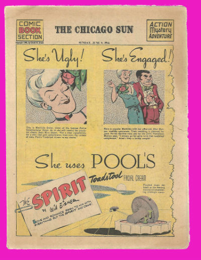 The Spirit:Comic book section The Chicago SunMonday,June 8,1946
