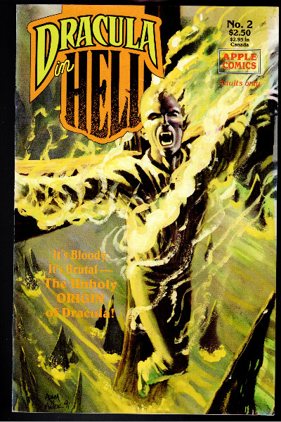 Dracula In Hell #2, Apple Comics, 1992, Very Rare, Bagged/Boarded
