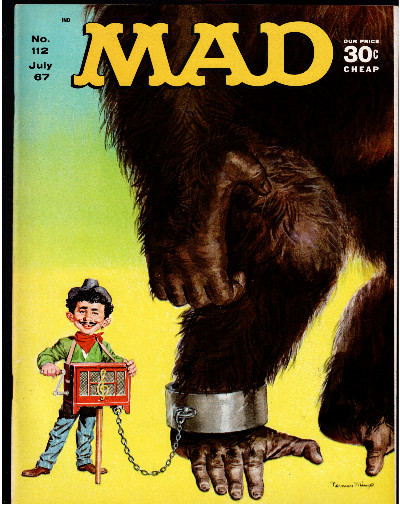 MAD Magazine #112 July 1967 - Ten Commandments, Tarzan, Late Show, Wallpaper