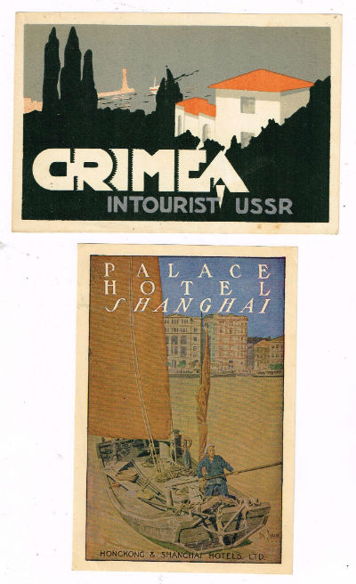 vintage Travel non-stick stickers for your luggage is my guess, probalyy late 20's early 30's
